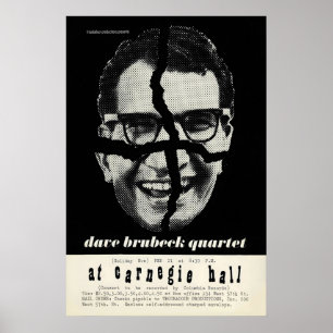 Dave Brubeck - Paul Desmond affiche jazz - À