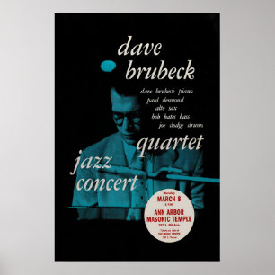 Dave Brubeck - Paul Desmond affiche jazz - Jazz