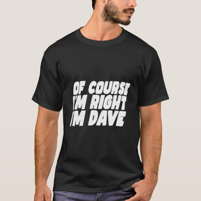 Dave David T-Shirt (Vorderseite)
