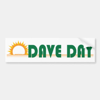 Dave-Tag (weiß) Autoaufkleber