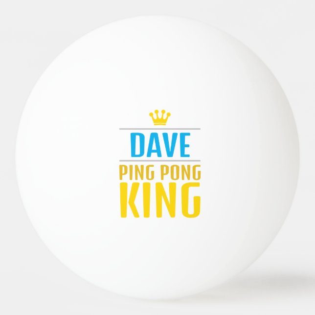 Dave Tischtennisball (Vorderseite)