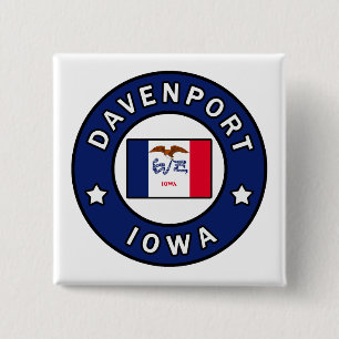 Davenport Iowa Button