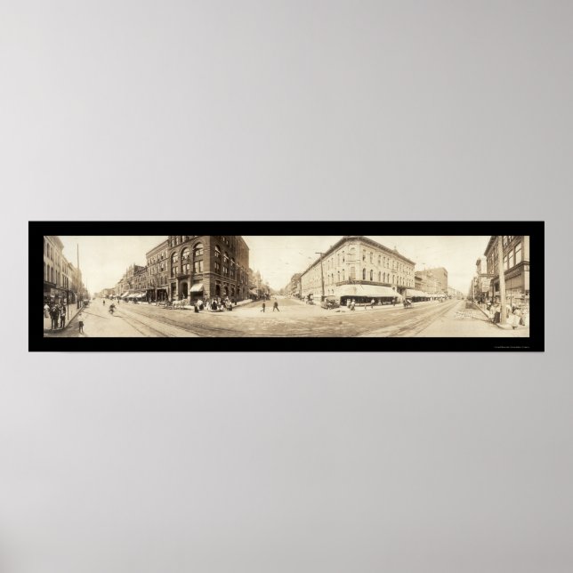 Davenport, Iowa Foto 1907 Poster (Vorne)