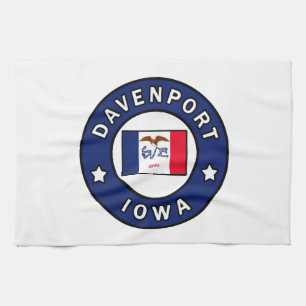 Davenport Iowa Geschirrtuch