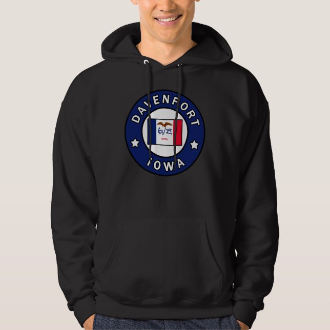 Davenport Iowa Hoodie (Vorderseite)