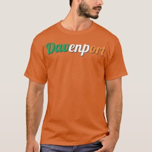 Davenport, Iowa Irland Flag Irish St T-Shirt