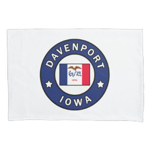 Davenport Iowa Kissenbezug