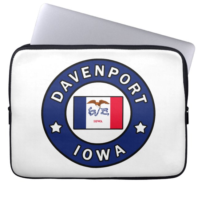 Davenport Iowa Laptopschutzhülle (Vorderseite)