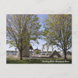 Davenport, Iowa - Lindsay Park Sculptures Carte po