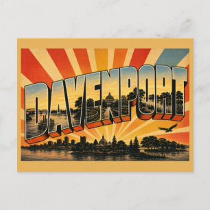Davenport Iowa Mississippi River Botanischer Park Postkarte