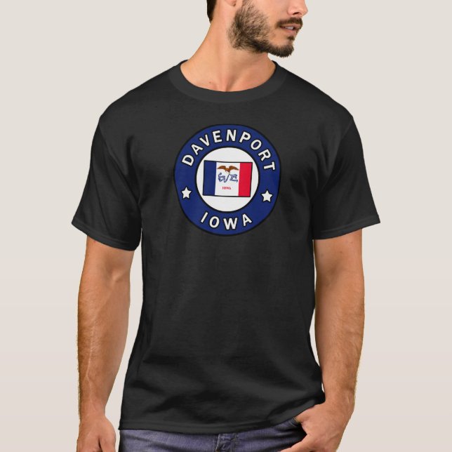 Davenport Iowa T-Shirt (Vorderseite)