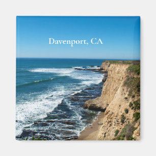 Davenport, Kalifornien Magnet, mit einer Beschrift Magnet