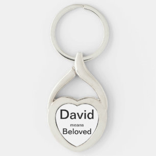 David bedeutet geliebten Schlüsselring Schlüsselanhänger