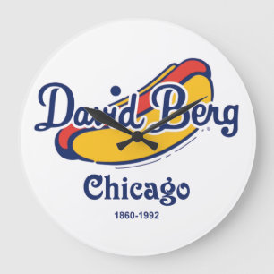 David Berg & Company, Chicago, IL 1860-1992 Große Wanduhr
