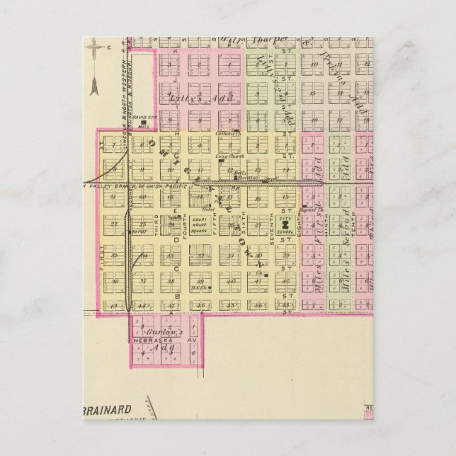 David City, Nebraska Postkarte (Vorderseite)