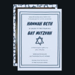 David Custom Foto B'nai Bat Bar Mitzvah Einladung<br><div class="desc">Perfekte Karte, um eine Bar mitzvah, Fledermausmitzvah oder andere jüdische Feier anzukündigen! Handgemachte Kunst für Sie! Vollständig anpassbar! Klicken Sie oben auf "Personalisieren", um den Text zu bearbeiten und Ihr eigenes Foto auf der Rückseite hinzuzufügen. Klicken Sie auf "Bearbeiten mit dem Design-Tool", um die Schriftart, Farben und Platzierungen anzupassen und...</div>