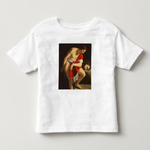 David, der den Kopf von Goliath erwägt Kleinkind T-shirt
