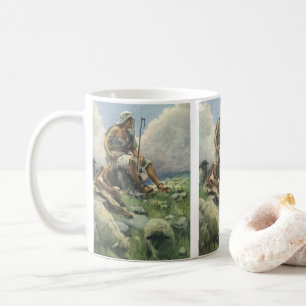 David der Hirte durch Copping, Vintage Religion Kaffeetasse