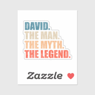 David der Mann, der Mythos, die Legende Aufkleber