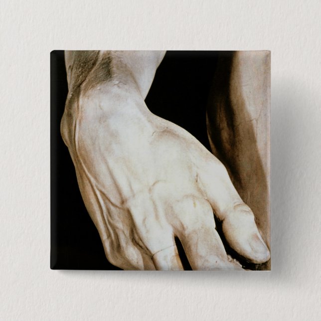 David durch Michelangelo Buonarroti, 1501-04 Button (Vorderseite)