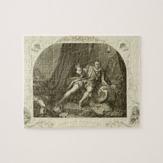 David Garrick (1717-79) als Richard III, Tat V (Horizontal)