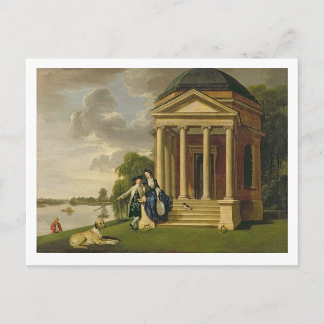 David Garrick (1717-79) und seine Ehefrau durch se Postkarte (Vorderseite)