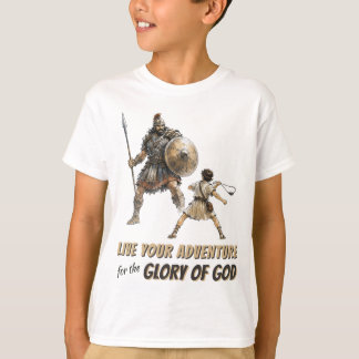David & Goliath Christliches T-Shirt für Jungen