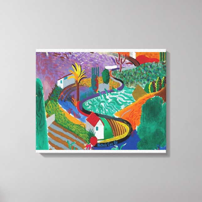 David Hockney - David Hockney Leinwanddruck (Vorderseite)