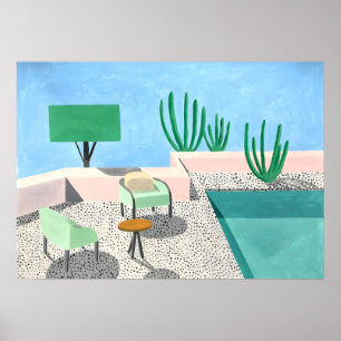 David Hockney-Gemälde Poster
