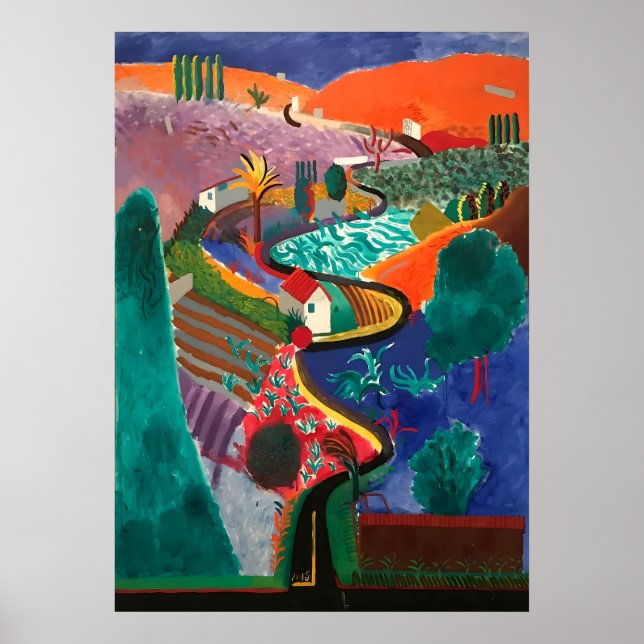 David Hockney Kunstwerk Poster (Vorne)