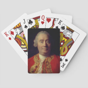 David Hume (Portrait von Allan Ramsay 1766) Spielkarten