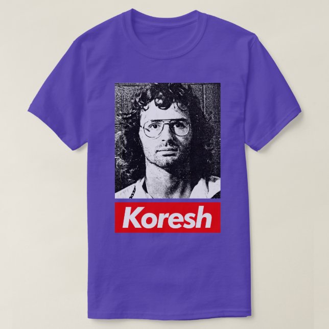David Koresh stil ästhetisches Tribute Design T-Shirt (Design vorne)