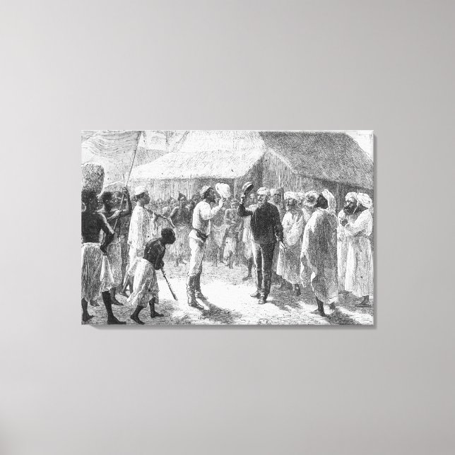 David Livingstone von "How I Found Livingstone" Leinwanddruck (Vorderseite)