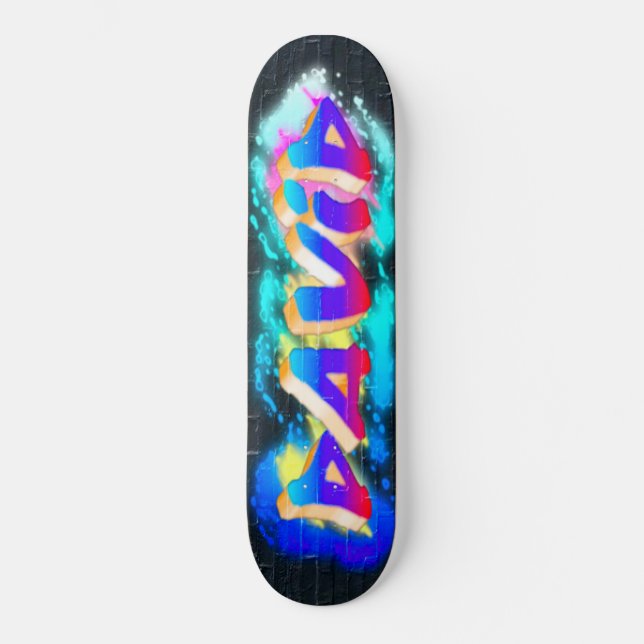 DAVID Maßgeschneidertes Graffiti-Skateboard Skateboard (Vorderseite)