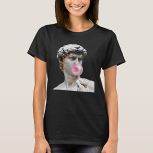 David Michelangelo mit Bubblegum Statue Man Woman T-Shirt