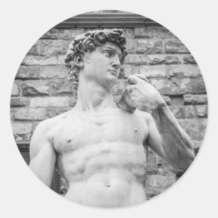 David (Michelangelo) Runder Aufkleber