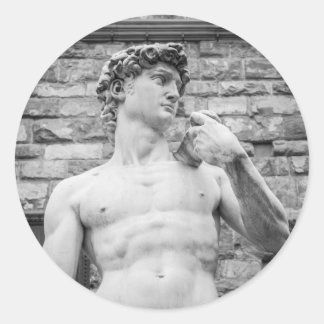 David (Michelangelo) Runder Aufkleber
