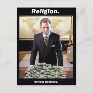 David Miscavige Scientology Meme Postcard Postkarte