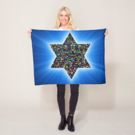 David mit Gemstones Star Fleecedecke