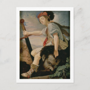 David mit Goliath Postkarte