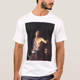 David mit Goliaths Kopf T-Shirt