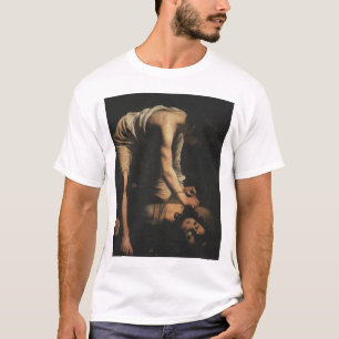 David mit Goliaths Kopf T-Shirt