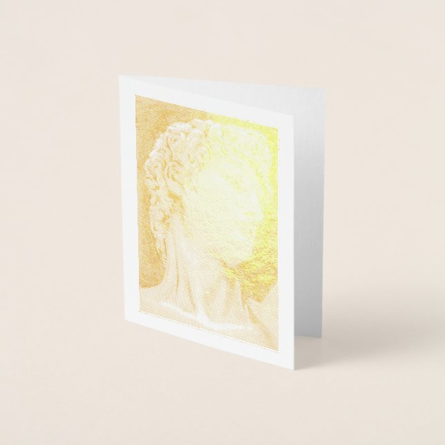 David nach Michelangelo .. 2004 / 2005 Gold Foil Folienkarte (Vorderseite)