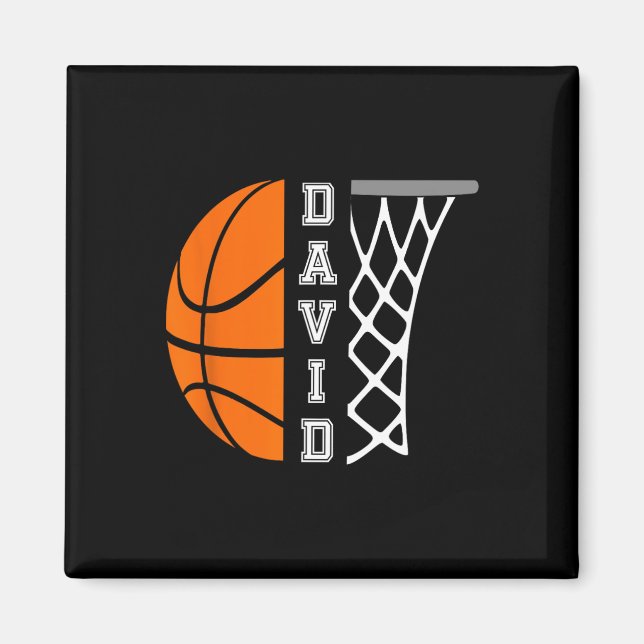 David Name Personalisiert Basketball Player Graphi Magnet (Vorne)