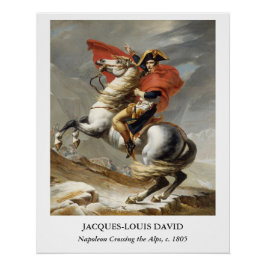 David – Napoleon Crossing the Alps  Poster