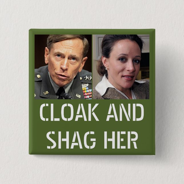David Petraeus: Mantel und Noppe sie Button (Vorderseite)