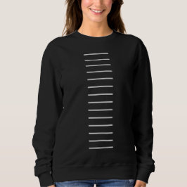 David Rose lineares abstraktes Sweatshirt