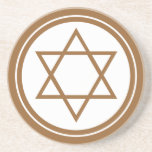 David Sandstein Untersetzer<br><div class="desc">Eine schöne Bronzebar und Star von David</div>