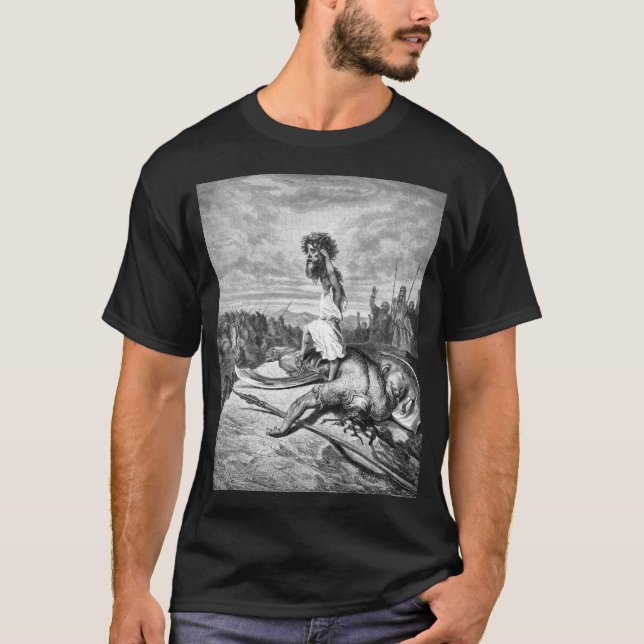 David Slays Goliath von Gustave Dore 1886 T-Shirt (Vorderseite)