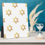 David Star Fotoplatte<br><div class="desc">Star of David - Schluckbar in Blue or Gold. You can add your own words,  pictures,  and/or change the background color using Zazzle's great customization tools. This image is available on dozens of other products too.</div>